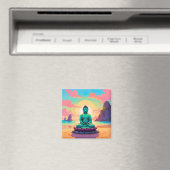 Buddhas Sunset Reflektion Magnet (In Situ (Geschirrspüler))