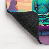 Buddhas Sunset Reflektion Mousepad (Ecke)