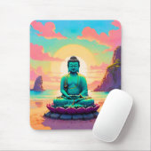 Buddhas Sunset Reflektion Mousepad (Mit Mouse)