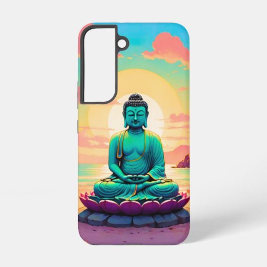 Buddhas Sunset Reflektion Samsung Galaxy Hülle (Rückseite)