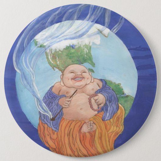 Buddhas verbessern Welt Button (Vorderseite)