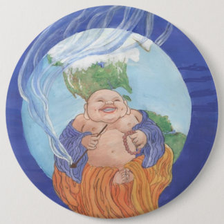 Buddhas verbessern Welt Button