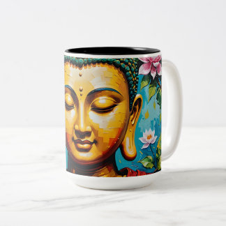 Buddhas Weg-Tasse Zweifarbige Tasse