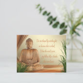 Buddhas Weisheitspostkarte Postkarte (Stehend Vorderseite)