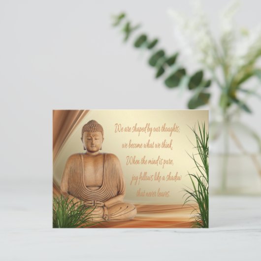 Buddhas Weisheitspostkarte Postkarte (Stehend Vorderseite)