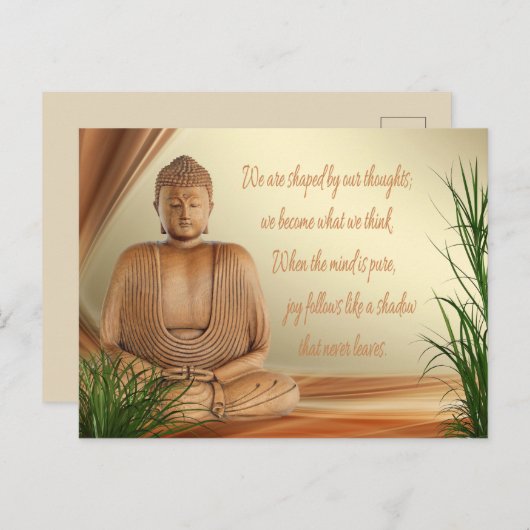 Buddhas Weisheitspostkarte Postkarte (Vorne/Hinten)