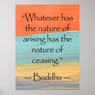 Buddhas wirkliche inspirierende Quotentypografie Poster
