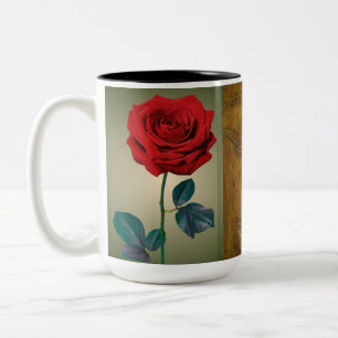 BuddhaToday #3 Zen-Tasse - Buddha-Rose Zweifarbige Tasse