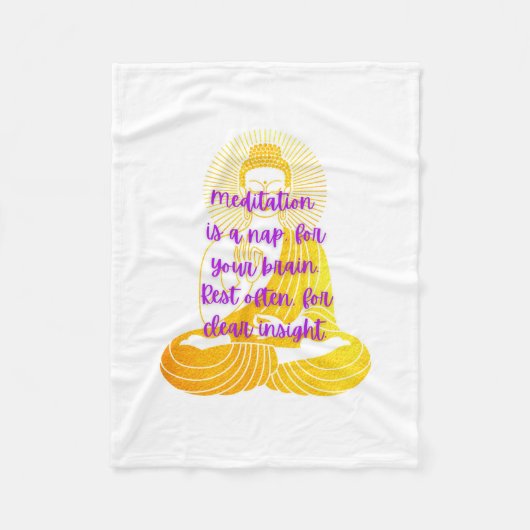 BuddhaToday Cozy Quotes Blanket #1 Fleecedecke (Vorderseite)