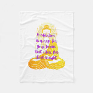 BuddhaToday Kuscheldecke mit Zitaten #1 Fleecedecke