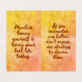 BuddhaToday V1 - #16 Buddha "Message Book" Cards Visitenkarten (Innenseite Aufgefaltet)