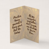 BuddhaToday V1 - #1 Buddha "Message Book"-Karten Visitenkarten (Innenseite)