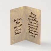 BuddhaToday V1 - #2 Buddha "Message Book"-Karten Visitenkarten (Innenseite)