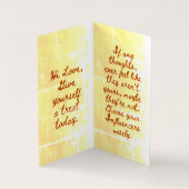 BuddhaToday V1 - #3 Buddha "Message Book"-Karten Visitenkarten (Innenseite)