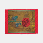 BuddhaToday V1 #4 - RED COZY BUDDHA BLANKET SERIE Fleecedecke (Vorderseite (Horizontal))