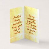 BuddhaToday V1 - #5 Buddha "Message Book"-Karten Visitenkarten (Innenseite)
