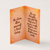 BuddhaToday V1 - #7 Buddha "Message Book"-Karten Visitenkarten (Innenseite)