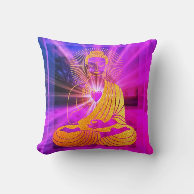 BuddhaToday V4 #4 Peace Pillow Kissen (Vorderseite)