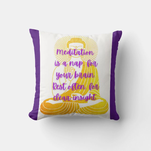 BuddhaToday V4 Peace Pillows #3 - Throw Kissen (Vorderseite)