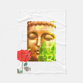BuddhaTodayV2 #7 Gemütlicher Buddha Fleecedecke