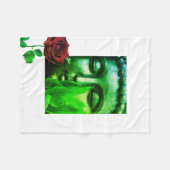 BuddhaTodayV2 #9 Gemütlicher Buddha Fleecedecke (Vorderseite (Horizontal))