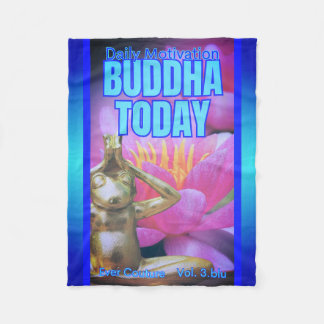 BuddhaTodayV3.blu #1 Cozy Buddha Fleece Blanket