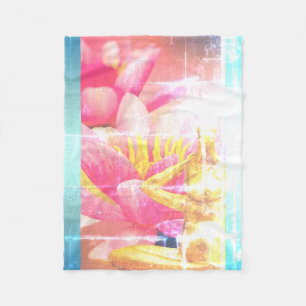 BuddhaTodayV3.blu #21 Kuschel-Buddha-Fleece-Decke Fleecedecke