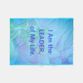 BuddhaTodayV3.blu #4 Cozy Buddha Fleece Blanket (Vorderseite (Horizontal))