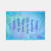 BuddhaTodayV3.blu #6 Cozy Buddha Fleece Blanket (Vorderseite (Horizontal))