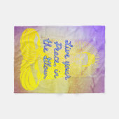 BuddhaTodayV4 #15 Gemütlicher Buddha Fleece Blanke (Vorderseite (Horizontal))