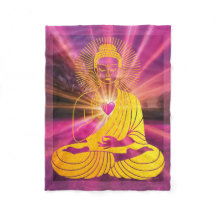 BuddhaTodayV4 #1 Gemütlicher Buddha Fleece Blanket