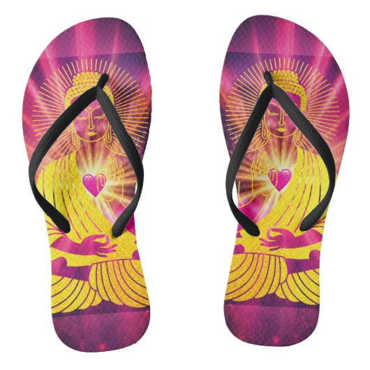 BuddhaTodayV4 #2 "Walk in Peace" Badesandalen (Fußbett)