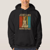 Buddhism Buddha Buddhist Jesus Saves - Buddha Recy Hoodie (Vorderseite)