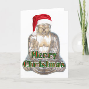 Buddhism - Buddha - Merry Christmas Hat Feiertagskarte