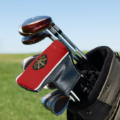 Buddhism Golden Dharma Wheel Personalized Golf Headcover (In Situ)