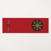 Buddhism Golden Dharma Wheel Personalized Yogamatte (Vorderseite (Horizontal))