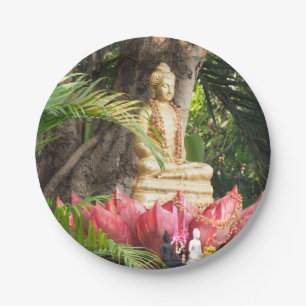 Buddhismus, Buddha, Statue, Religion, Golden, Asie Pappteller