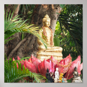 Buddhismus, Buddha, Statue, Religion, Golden, Asie Poster