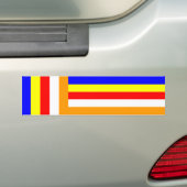 Buddhismus - buddhistische Flagge Autoaufkleber (Auf Auto)