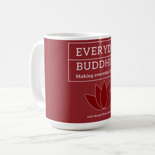 Buddhismus im Alltag Tasse (Vorderseite Links)