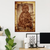 Buddhismus Monk Poster (Heimbüro)