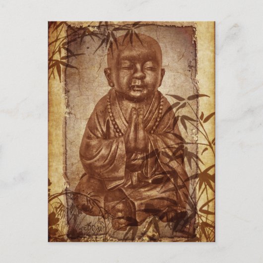 Buddhismus Monk Postkarte (Vorderseite)