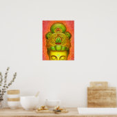 Buddhismus Poster Kuan Yin Buddha Crown Zen Buddhi (Küche)