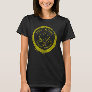 Buddhismus-Spruch Lotusblume Om-Symbol Yoga-Gesche T-Shirt