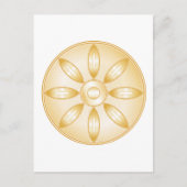 Buddhismus-Symbol Postkarte (Vorderseite)
