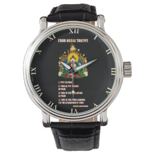 Buddhismus vier edler Wahrheits-Buddha-Unterricht Armbanduhr