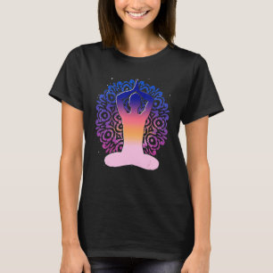 Buddhismus Yogi Namaste Farbige Mandala Zen Buddhi T-Shirt