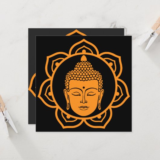 Buddhist Bodhi Day Karte (Vorderseite/Rückseite Beispiel)