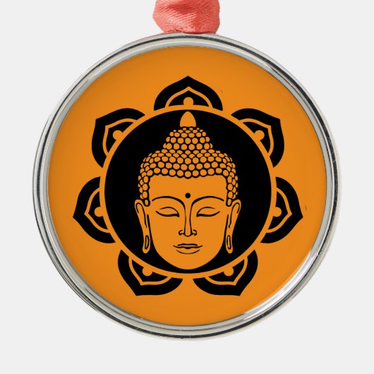 Buddhist Bodhi Day Ornament Aus Metall (Vorne)