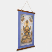 Buddhist Bodhisattva Tang Dynasty Style Wandteppich Mit Holzrahmen (Gewinkelt)